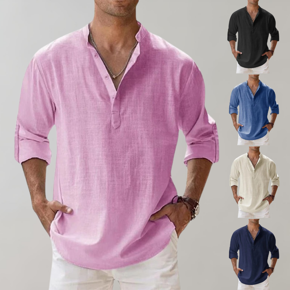 Comfortable Shirt for Men - Florian-Black-S-The Livary