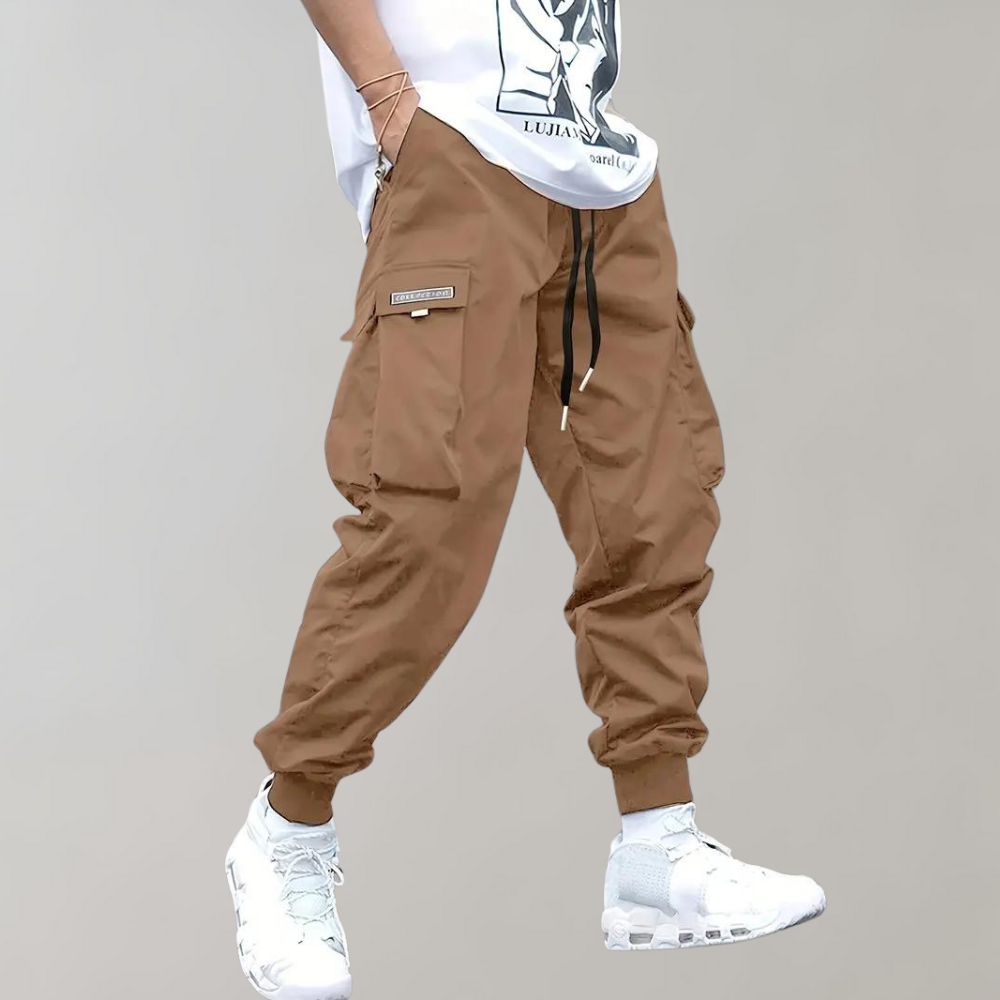 Casual Men's Cargo Pants - Mason-Khaki-S-The Livary