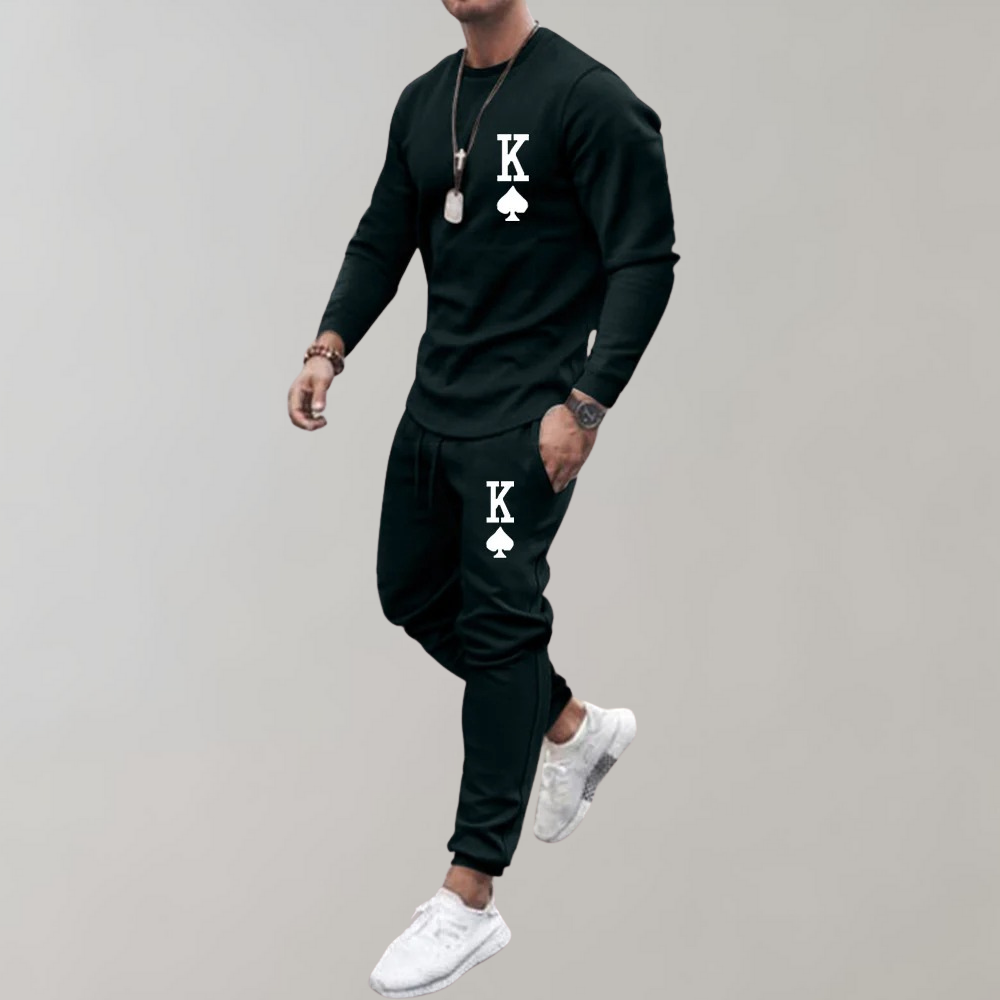 Trendy Tracksuit for Men - Axel-Black-S-The Livary