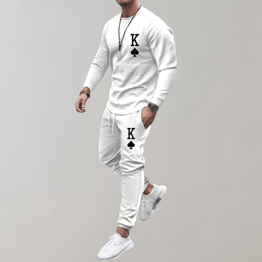 Trendy Tracksuit for Men - Axel-White-S-The Livary
