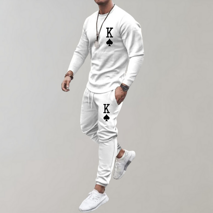 Trendy Tracksuit for Men - Axel-White-S-The Livary