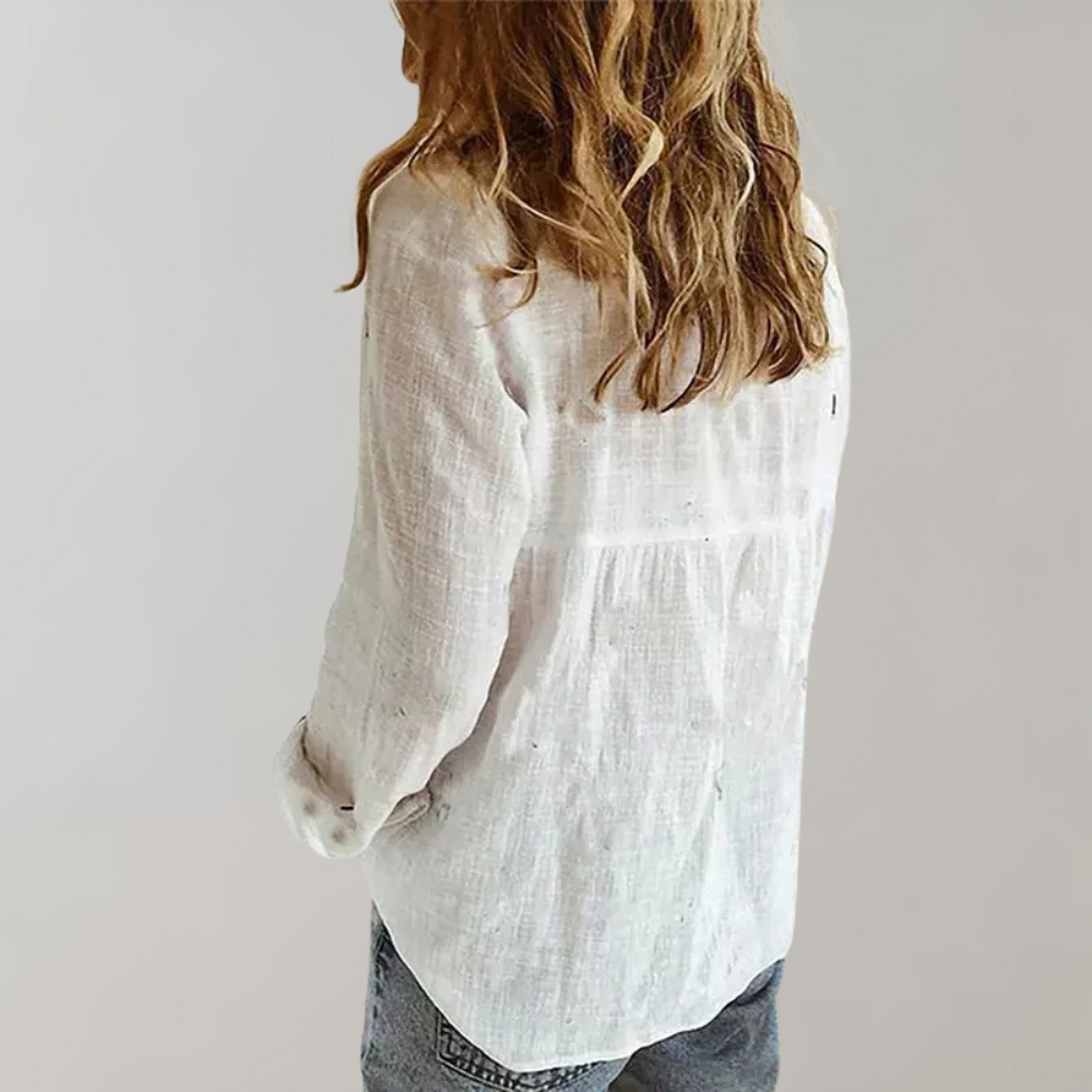Casual Blouse for Women - Mira-Blue-2XS-The Livary