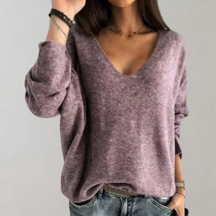 Breathable Ladies Sweater - Skye-Purple-S-The Livary