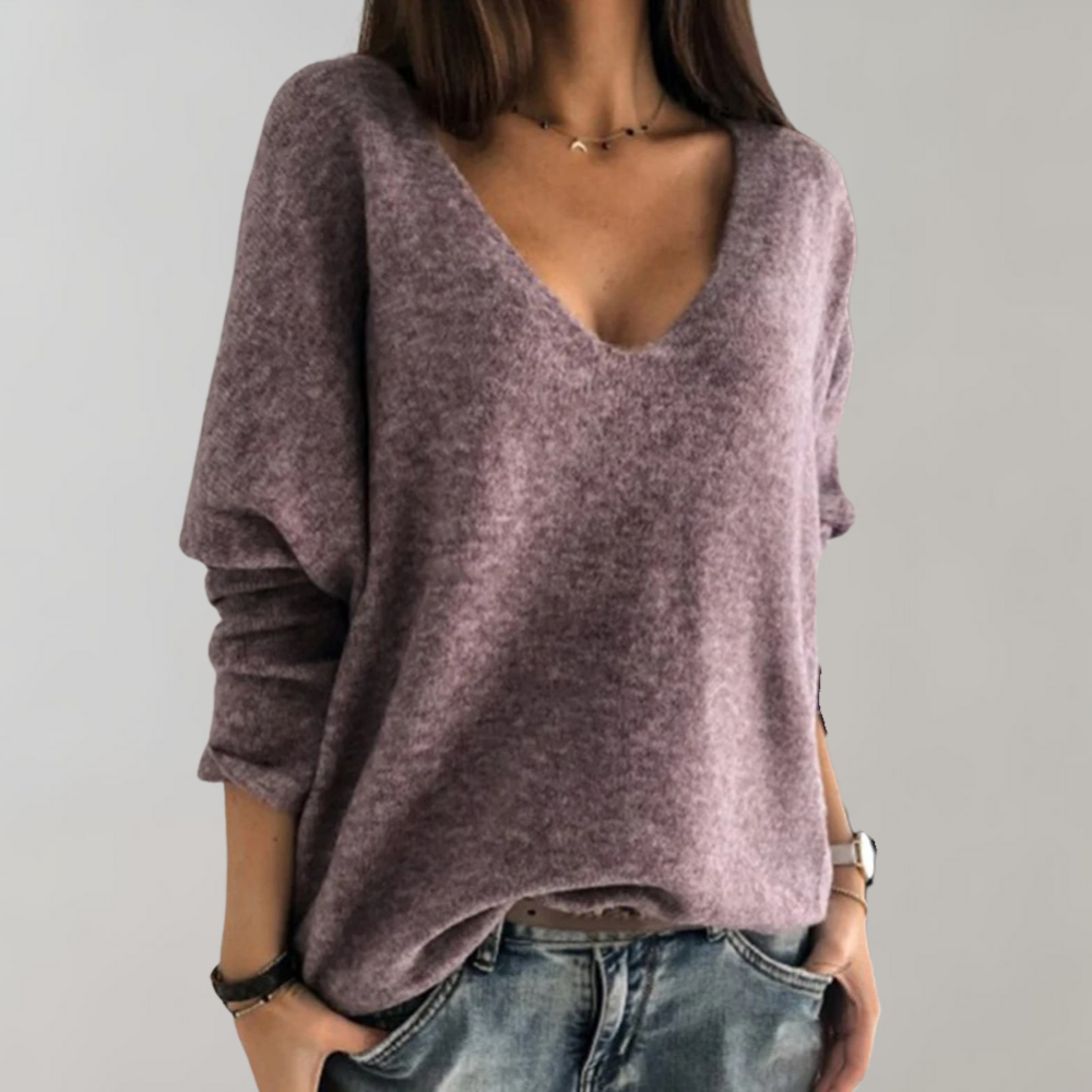 Breathable Ladies Sweater - Skye-Purple-S-The Livary