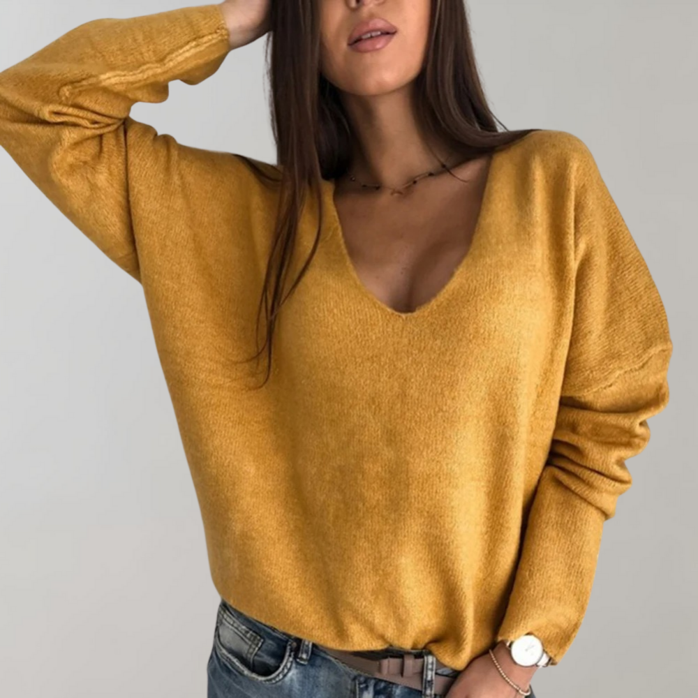 Breathable Ladies Sweater - Skye-Yellow-S-The Livary