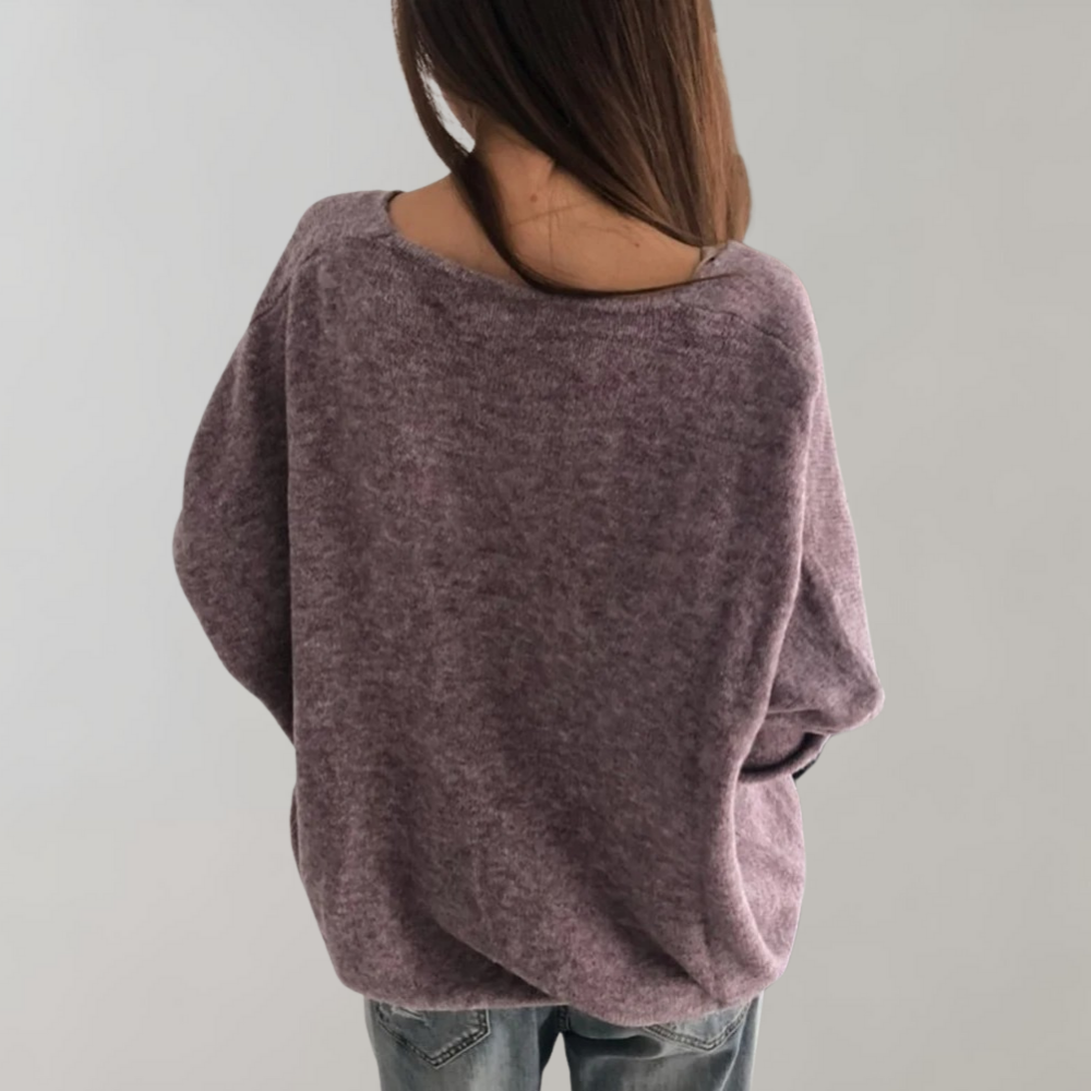 Breathable Ladies Sweater - Skye-Purple-S-The Livary