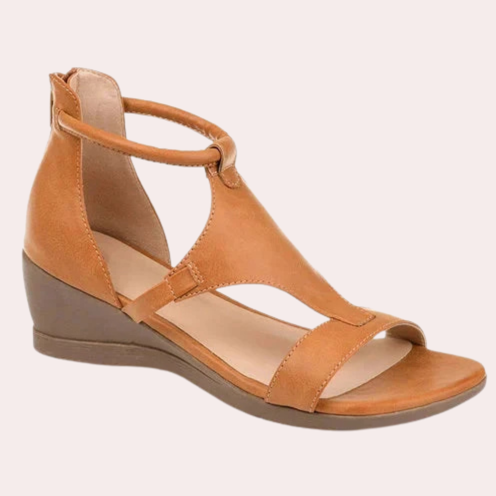Aldys - Elegant Summer Sandals for Women-Brown-3.5-The Livary