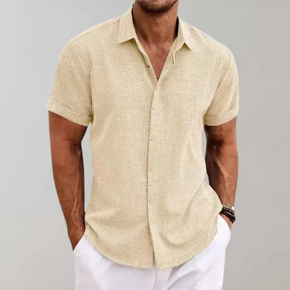 Plain Polo Shirt for Men - Dante-Apricot-S-The Livary