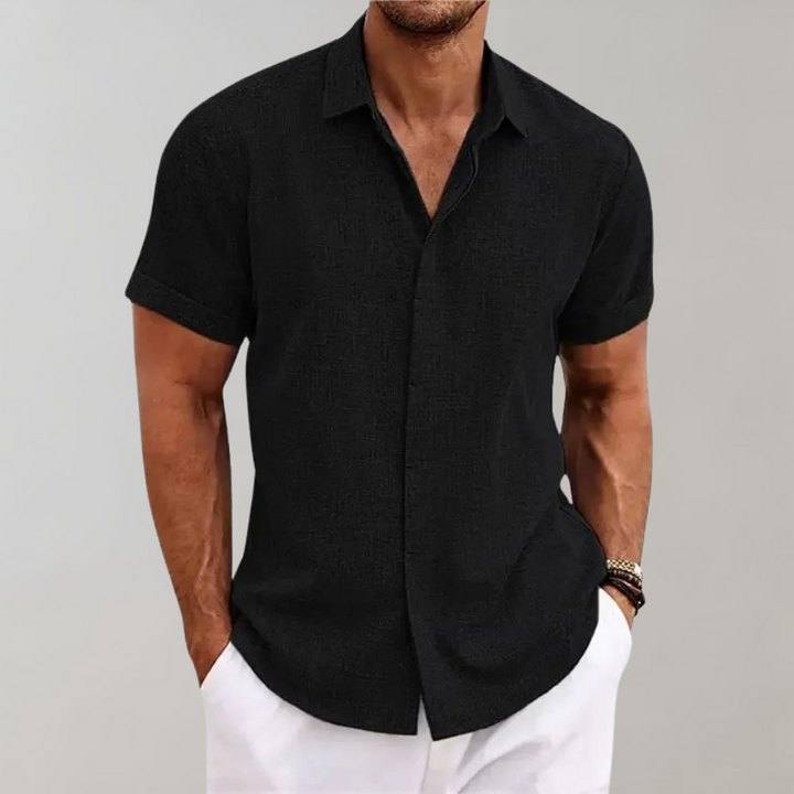 Plain Polo Shirt for Men - Dante-Black-S-The Livary