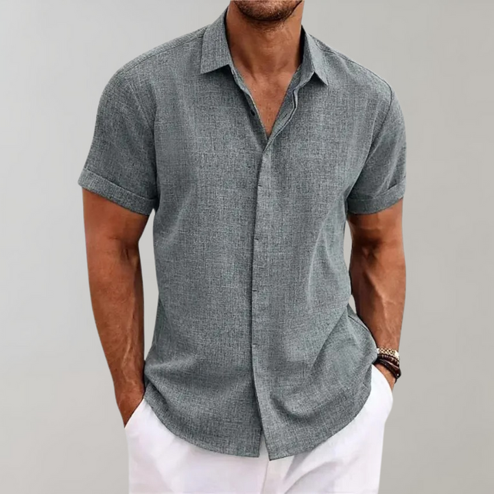 Plain Polo Shirt for Men - Dante-Grey-S-The Livary