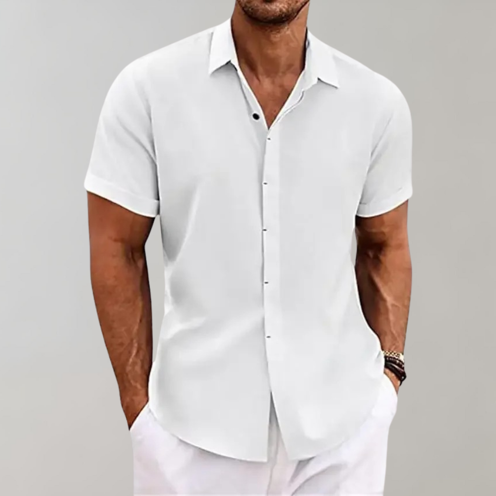 Plain Polo Shirt for Men - Dante-White-S-The Livary