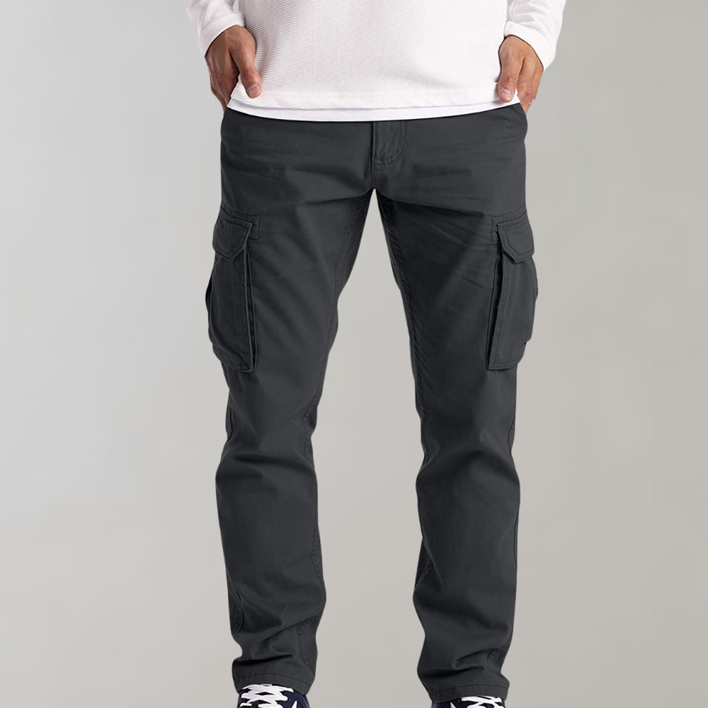 Comfortable Cargo Trousers for Men - Jasper-Dark grey-XS-The Livary