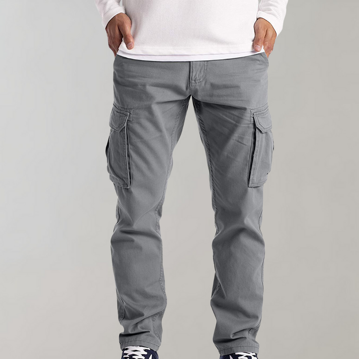 Comfortable Cargo Trousers for Men - Jasper-Light grey-XS-The Livary