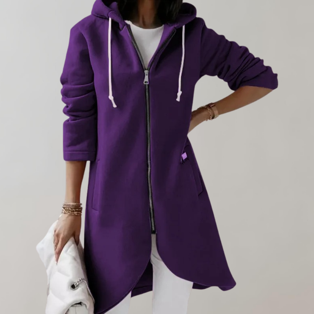Stylish Ladies' Cardigan - Elara-Purple-S-The Livary