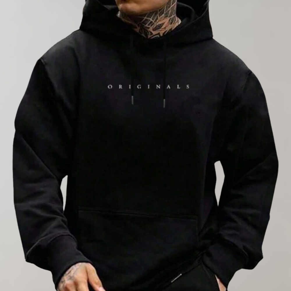 Comfortable Men's Hoodie - Mika-Black-S-The Livary
