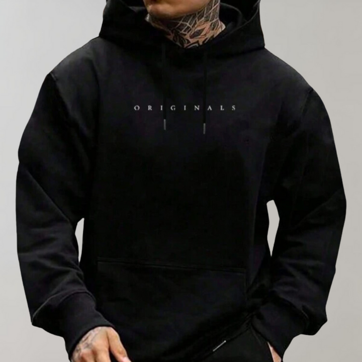 Comfortable Men's Hoodie - Mika-Black-S-The Livary