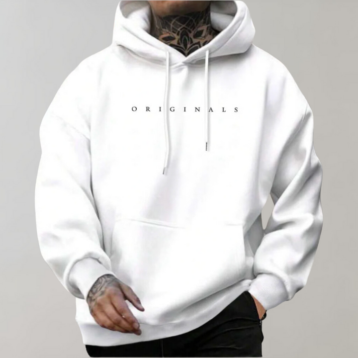Comfortable Men's Hoodie - Mika-White-S-The Livary