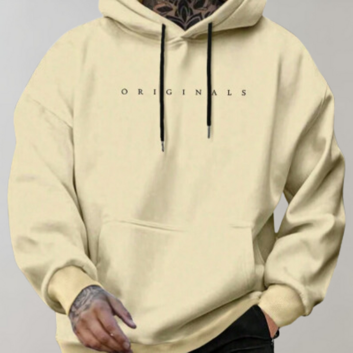 Comfortable Men's Hoodie - Mika-Yellow-S-The Livary
