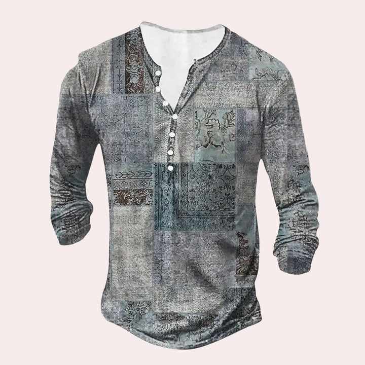 Warm Men's Sweater - Milan-Grey-S-The Livary