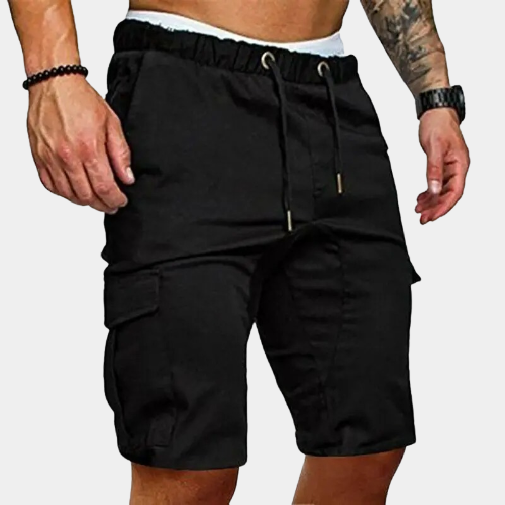 Casual Shorts for Men - Lars-Black-36-The Livary