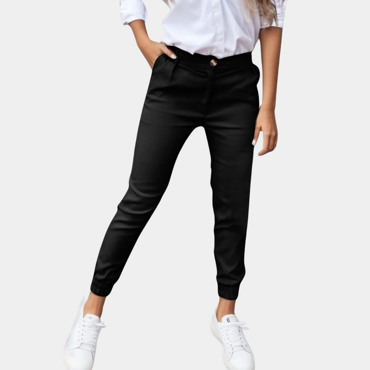 Comfortable Ladies' Trousers - Amelia-Black-S-The Livary