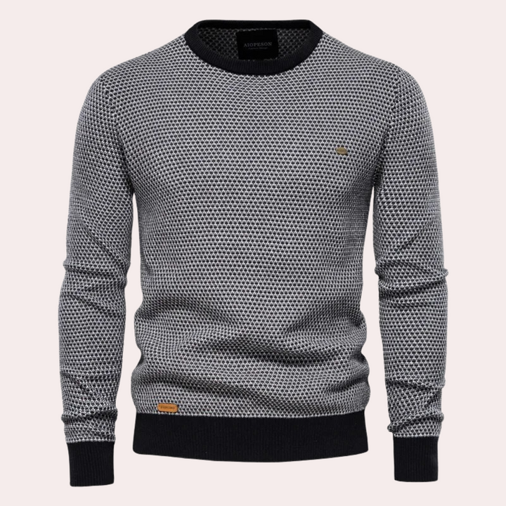 Soft and Warm Men's Sweater - Luca-Black-S-The Livary