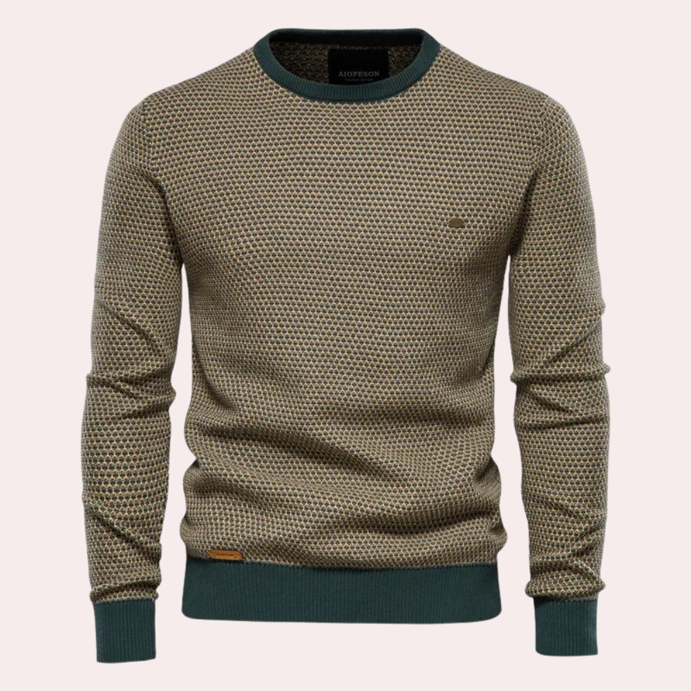 Soft and Warm Men's Sweater - Luca-Green-S-The Livary