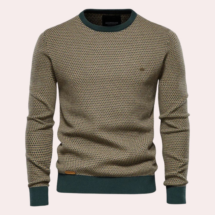 Soft and Warm Men's Sweater - Luca-Green-S-The Livary