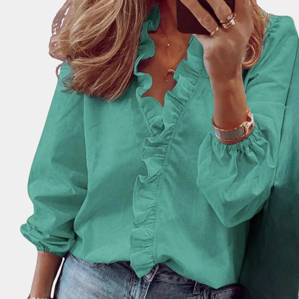 Trendy and Stylish Women's Blouse - Isla-Green-S-The Livary