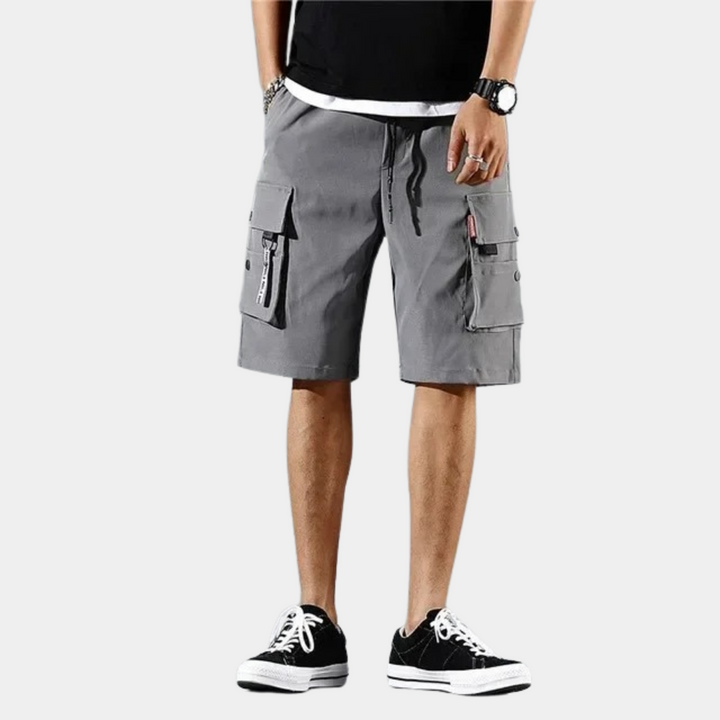 Trendy Cargo Shorts for Men - Axel-Grey-M-The Livary