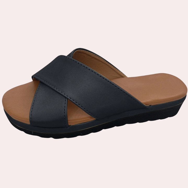 Comfortable Ladies' Sandals - Nova-Black-2.5-The Livary