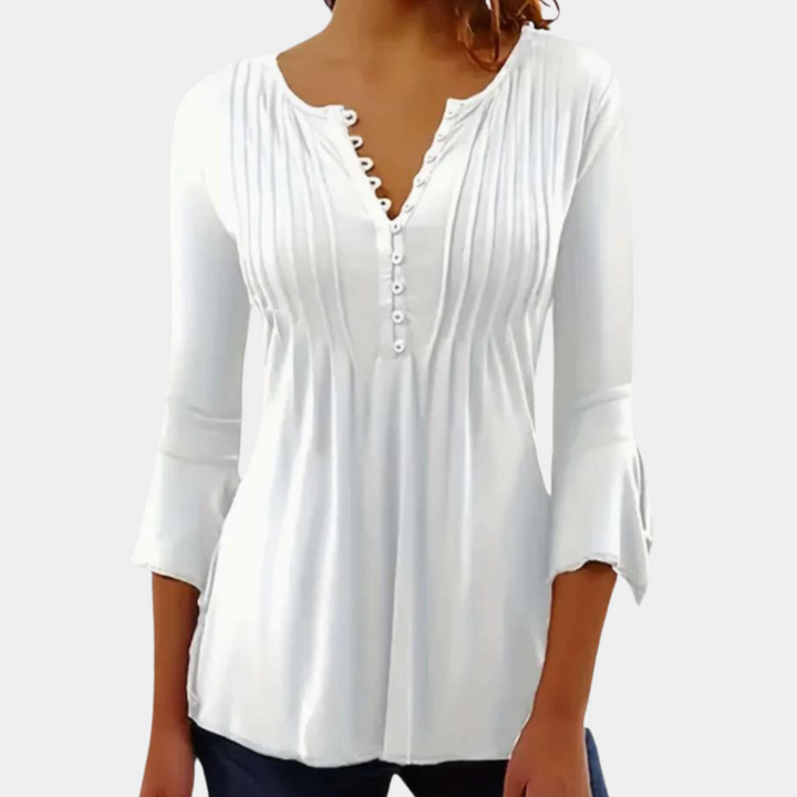 Trendy Ladies Top - Mira-White-XS-The Livary