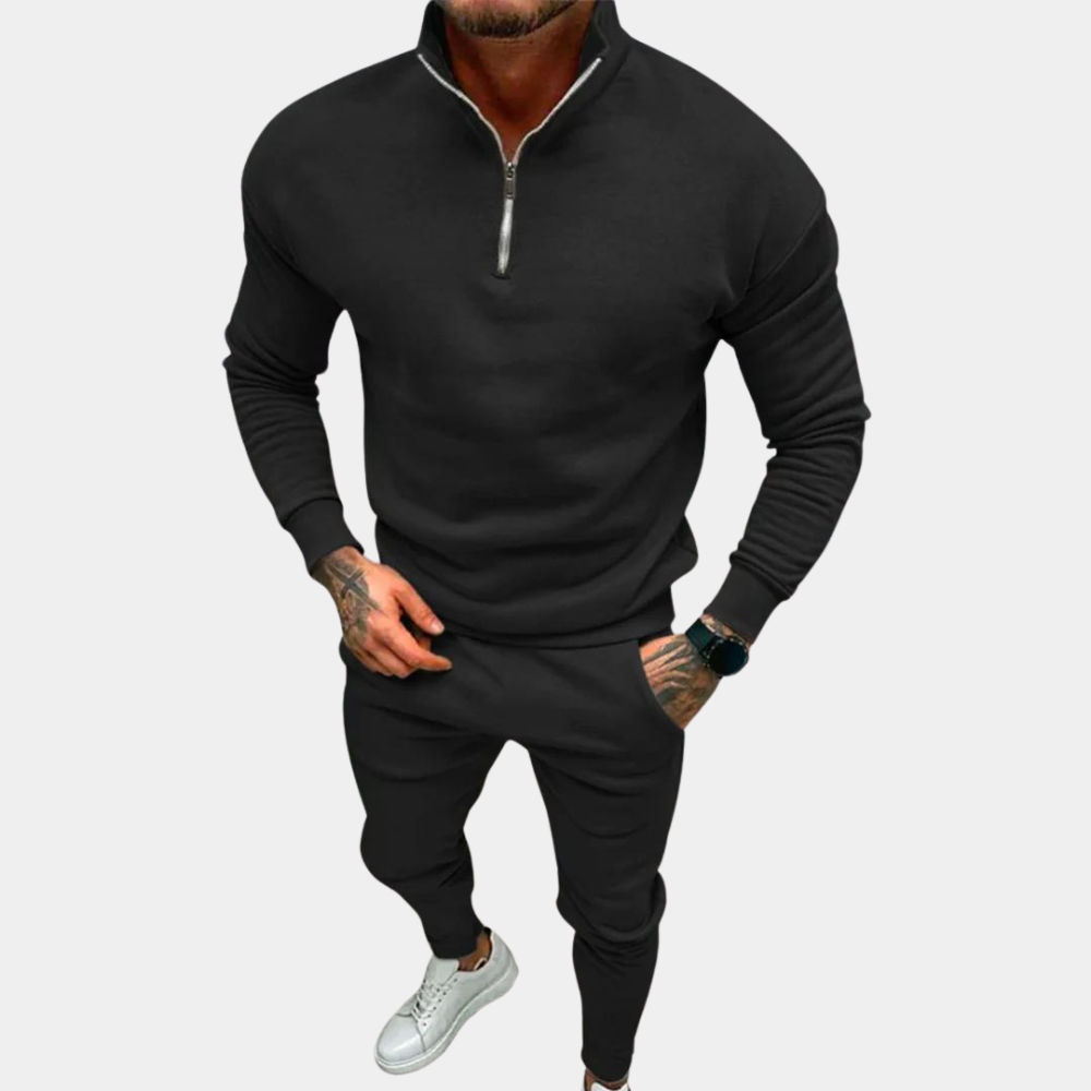 Comfortable and Stylish Tracksuit for Men - Jason-Black-S-The Livary