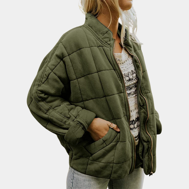 Stylish Warm Women's Coat - Mara-Green-S-The Livary