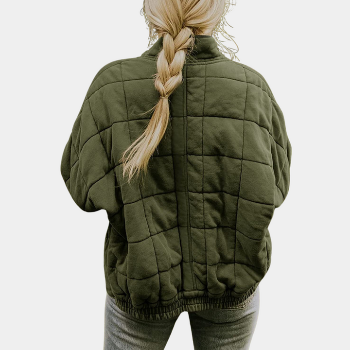 Stylish Warm Women's Coat - Mara-Green-S-The Livary