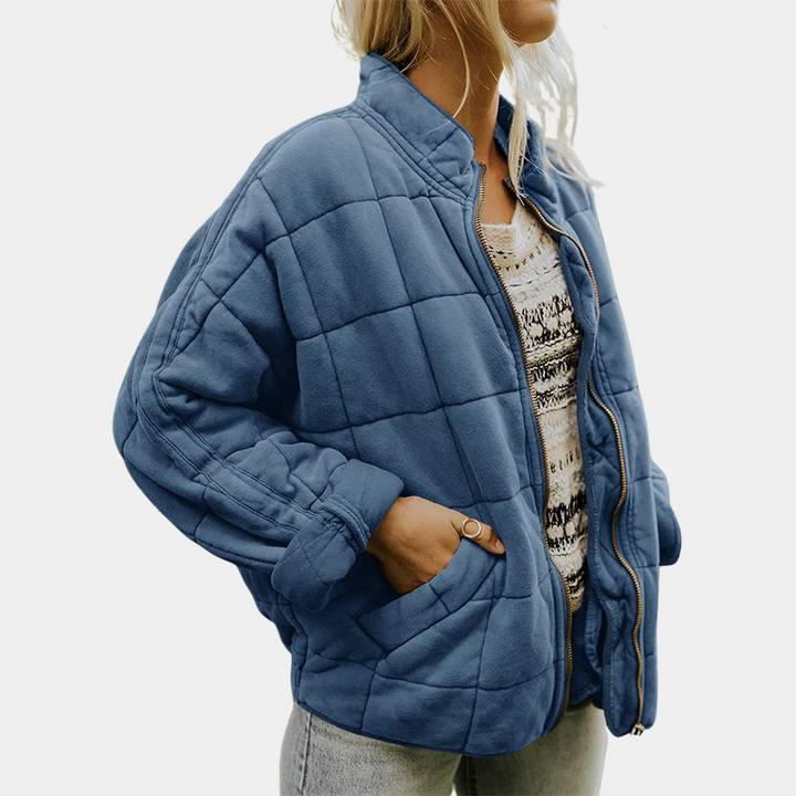 Stylish Warm Women's Coat - Mara-Blue-S-The Livary