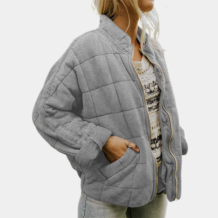 Stylish Warm Women's Coat - Mara-Grey-S-The Livary