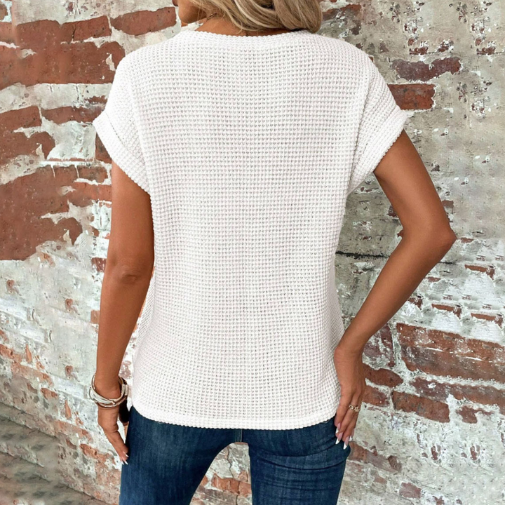 Stylish T-shirt for Women - Elva-White-XS-The Livary