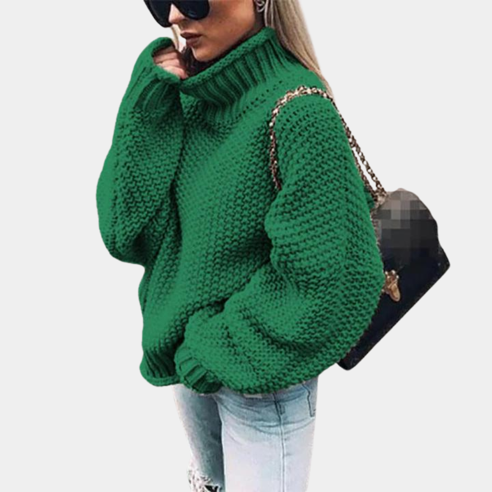 Comfortable Sweater for Women - Sophie-Green-S-The Livary