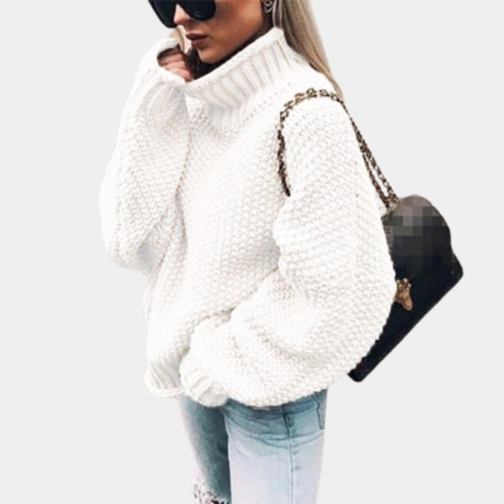 Comfortable Sweater for Women - Sophie-White-S-The Livary
