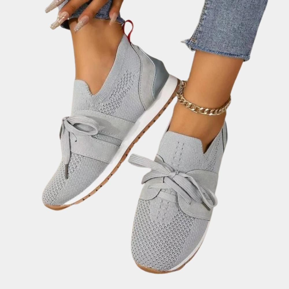 Comfortable and Stylish Women's Sneakers - Nova-Grey-2.5-The Livary