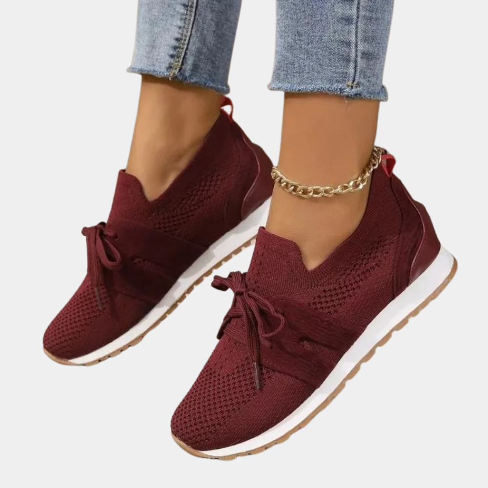 Comfortable and Stylish Women's Sneakers - Nova-Red-2.5-The Livary