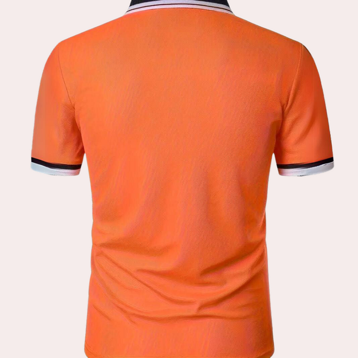 Stylish Orange Men's Polo - Jules-S-The Livary