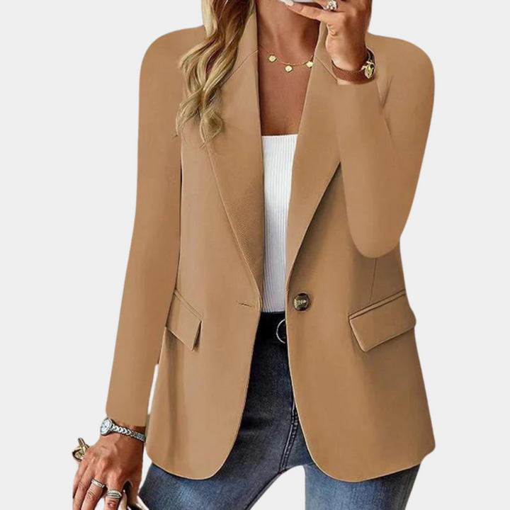 Stylish Blazer for Ladies - Juliette-Brown-XS-The Livary