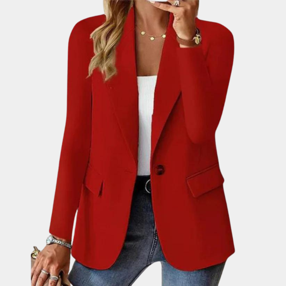 Stylish Blazer for Ladies - Juliette-Red-XS-The Livary