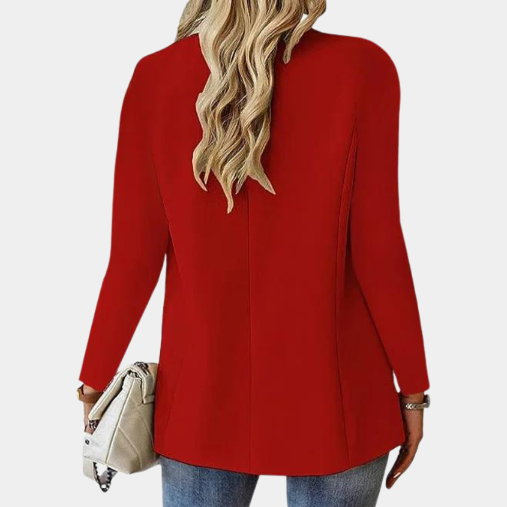 Stylish Blazer for Ladies - Juliette-Apricot-XS-The Livary