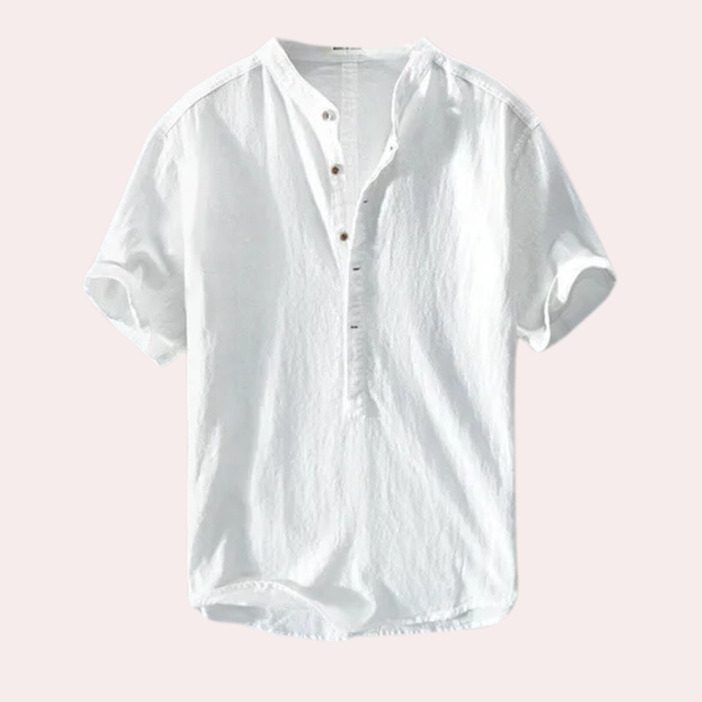 Comfortable Summer Shirt for Men - Milo-White-S-The Livary