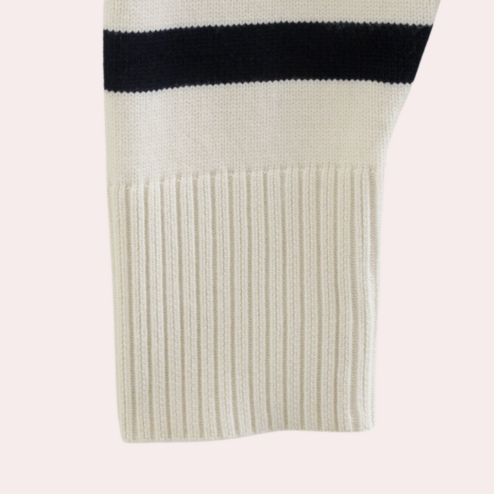 Trendy Oversized Striped Women's Sweater - Sophie-XS-The Livary