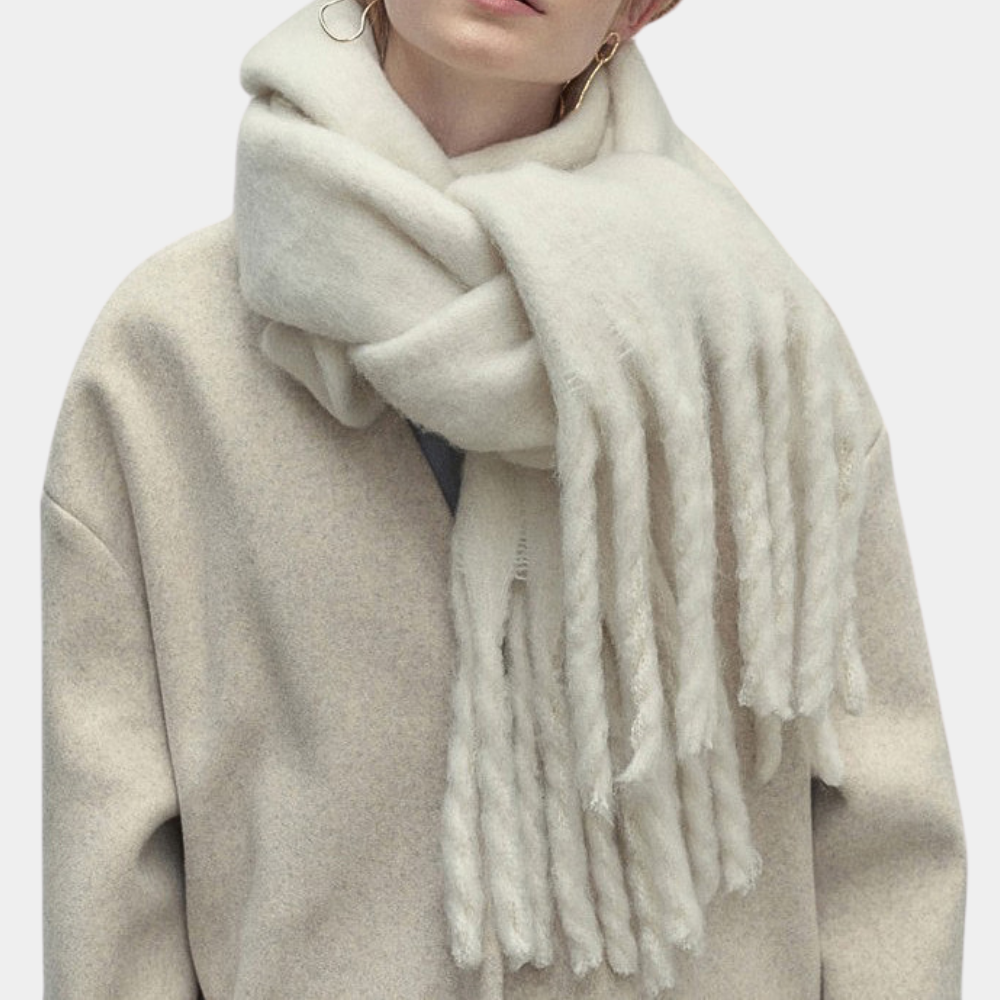 Stylish and Soft Women's Scarf - Elise-Beige-The Livary