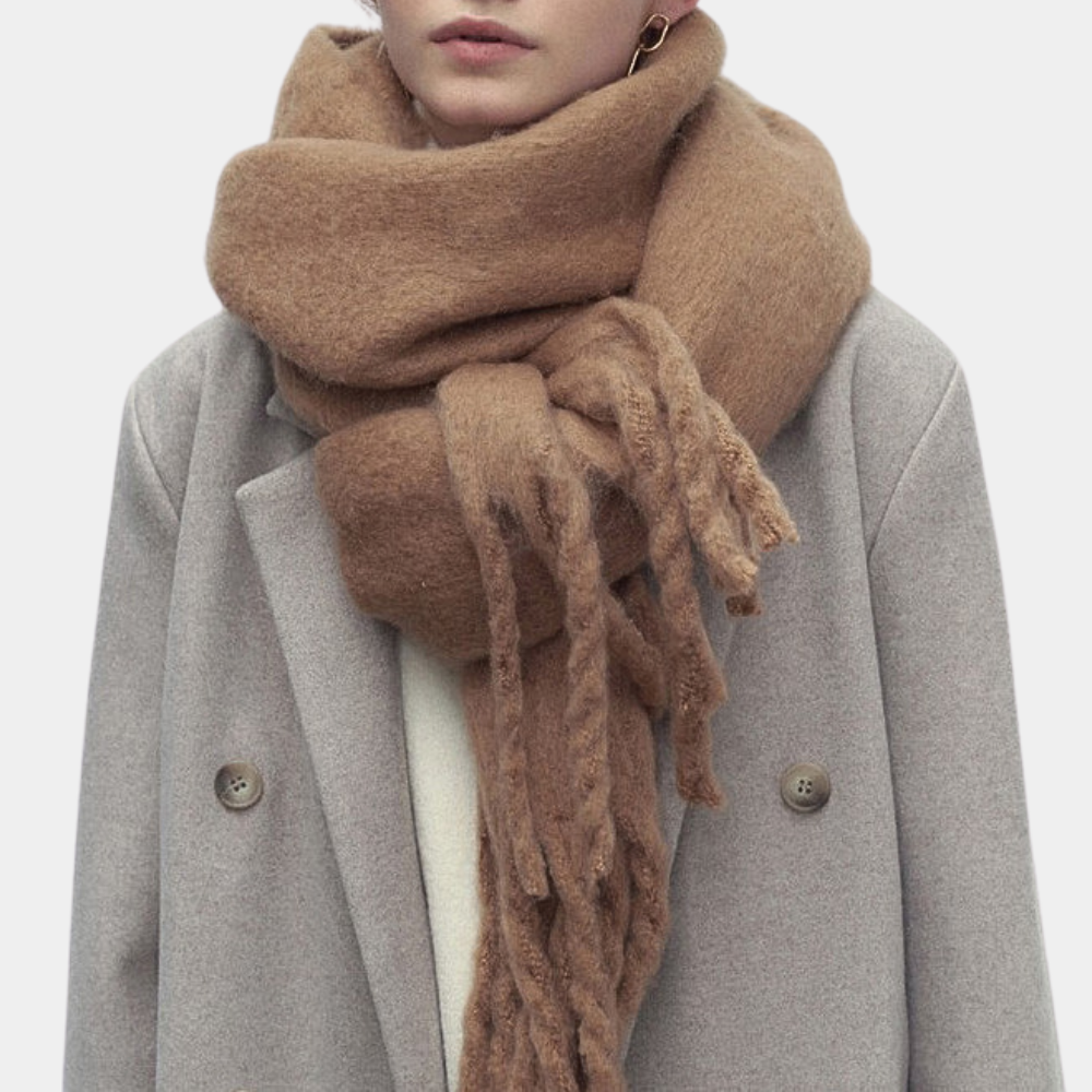 Stylish and Soft Women's Scarf - Elise-Brown-The Livary